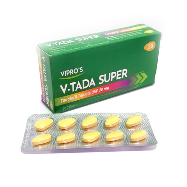 Tadalafil Tablets 20mg V-Tada Super Tadalafil-20mg