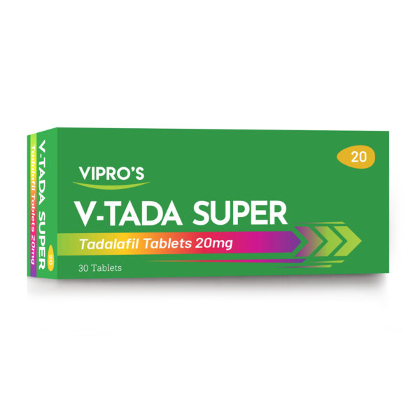 Tadalafil Tablets 20mg V-Tada Super Tadalafil-20mg